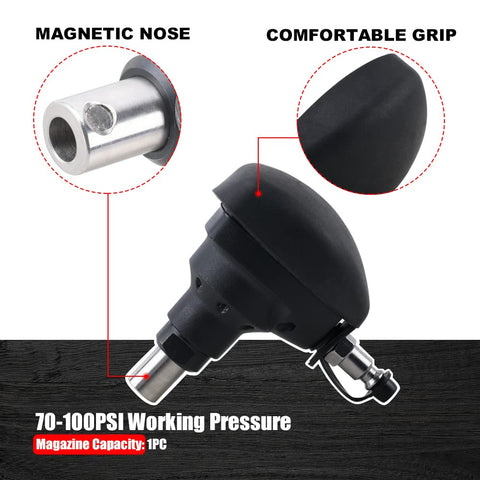 AEROPRO Palm Nailer aluminum housing for durability and lighter weight.