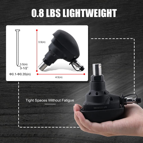 AEROPRO Palm Nailer with metal connector design ensures steady nail driving.
