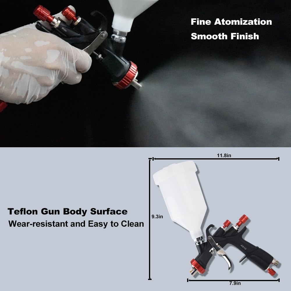 AEROPRO R500 1.7mm nozzle for thicker coatings and top coats.