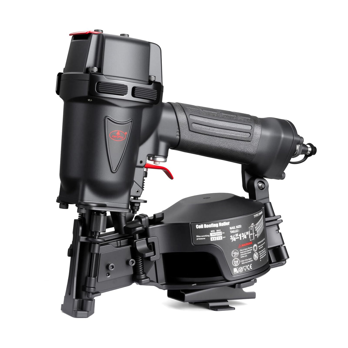 AEROPRO CN45RC with cylinder-valve-drive enables fast, smooth nail firing.