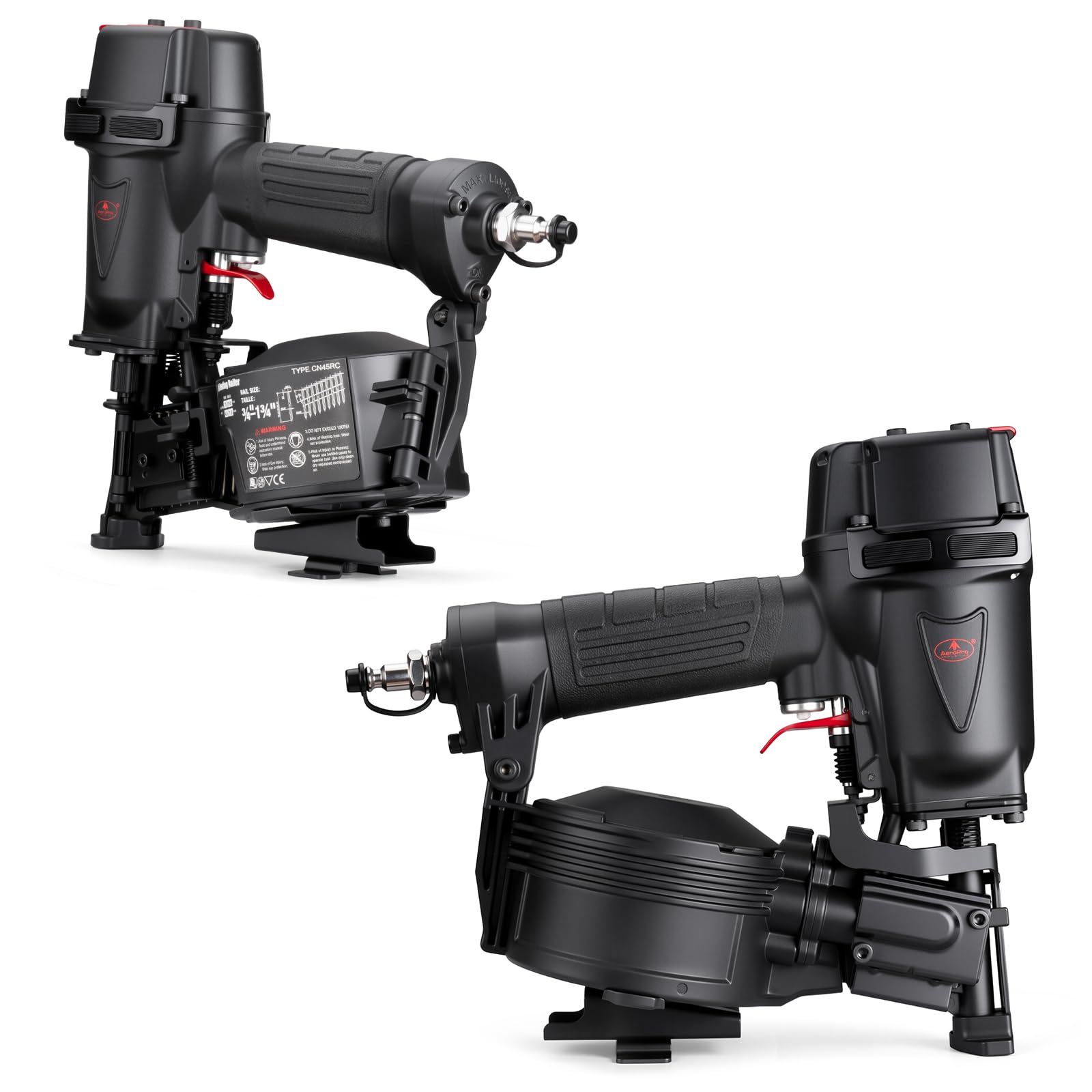 AEROPRO CN45RC supports up to 120 psi maximum for demanding materials.