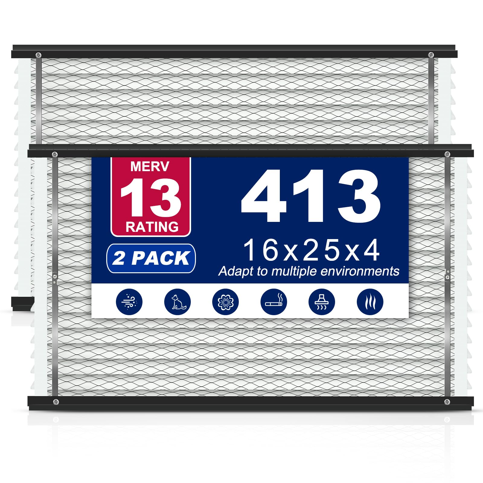 Aerovithera 413 filter compatibility map confirms a precise fit for select AprilAire units.