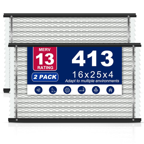 Aerovithera 413 filter compatibility map confirms a precise fit for select AprilAire units.