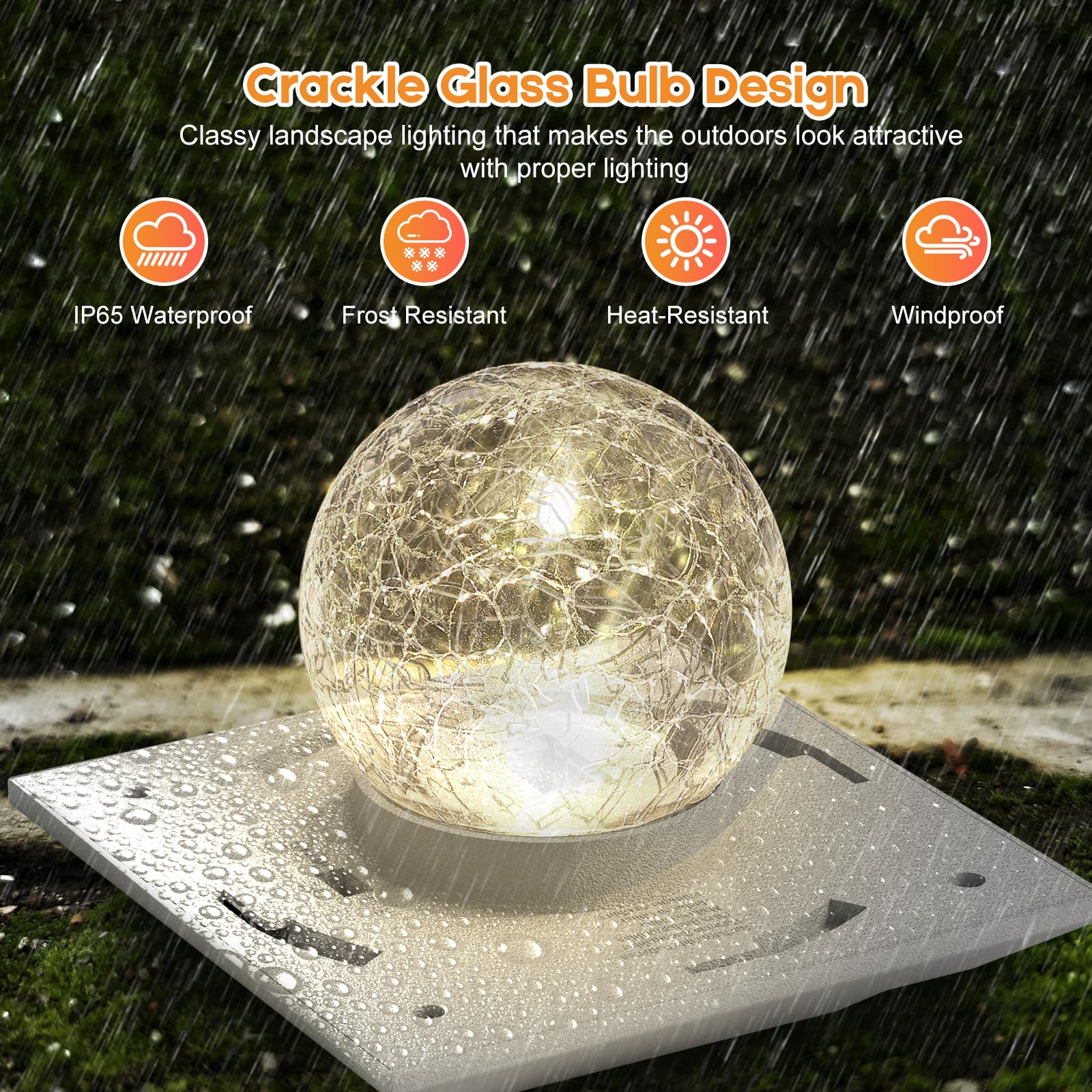 AEYANZZ fence post light warm white mode for safe nighttime illumination