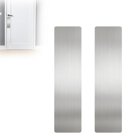 Brushed silver finish suits modern interiors and exterior doors alike.