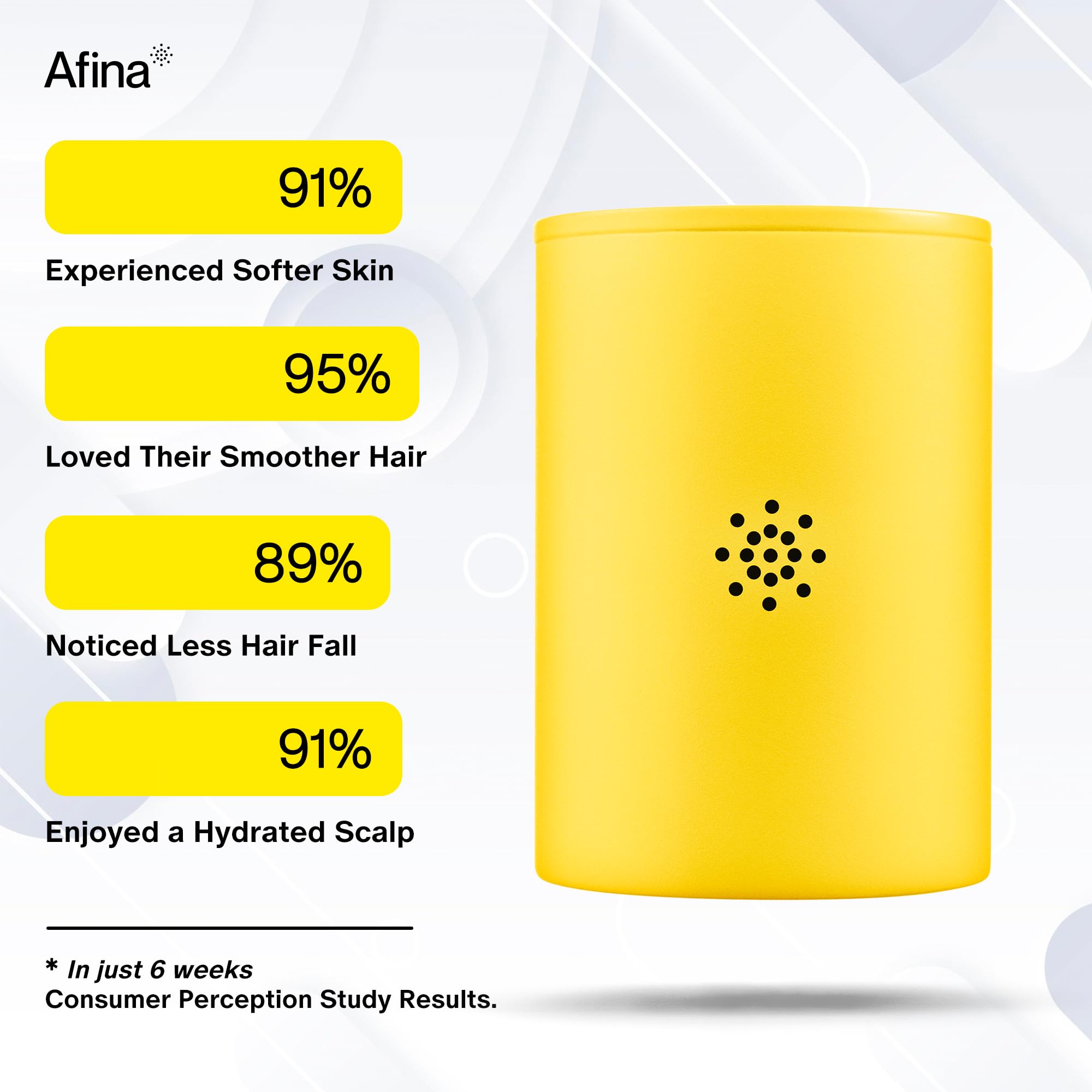 Afina easy install shower filter with no plumber required.
