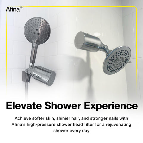 Afina universal-compatibility highlights easy fit with various shower types