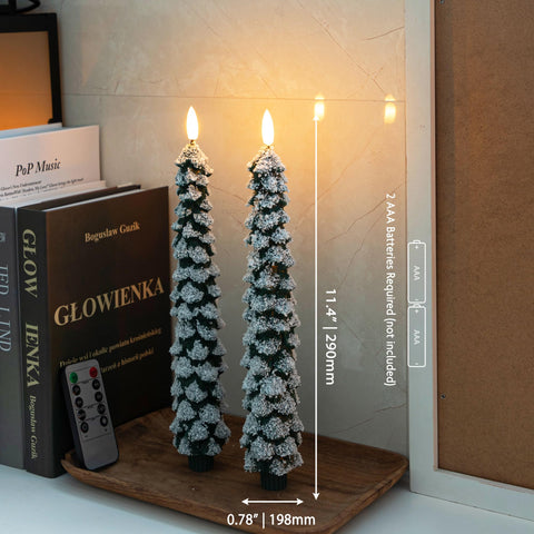 AFINETH flameless LED taper candles with a remote for easy, safe ambience control.
