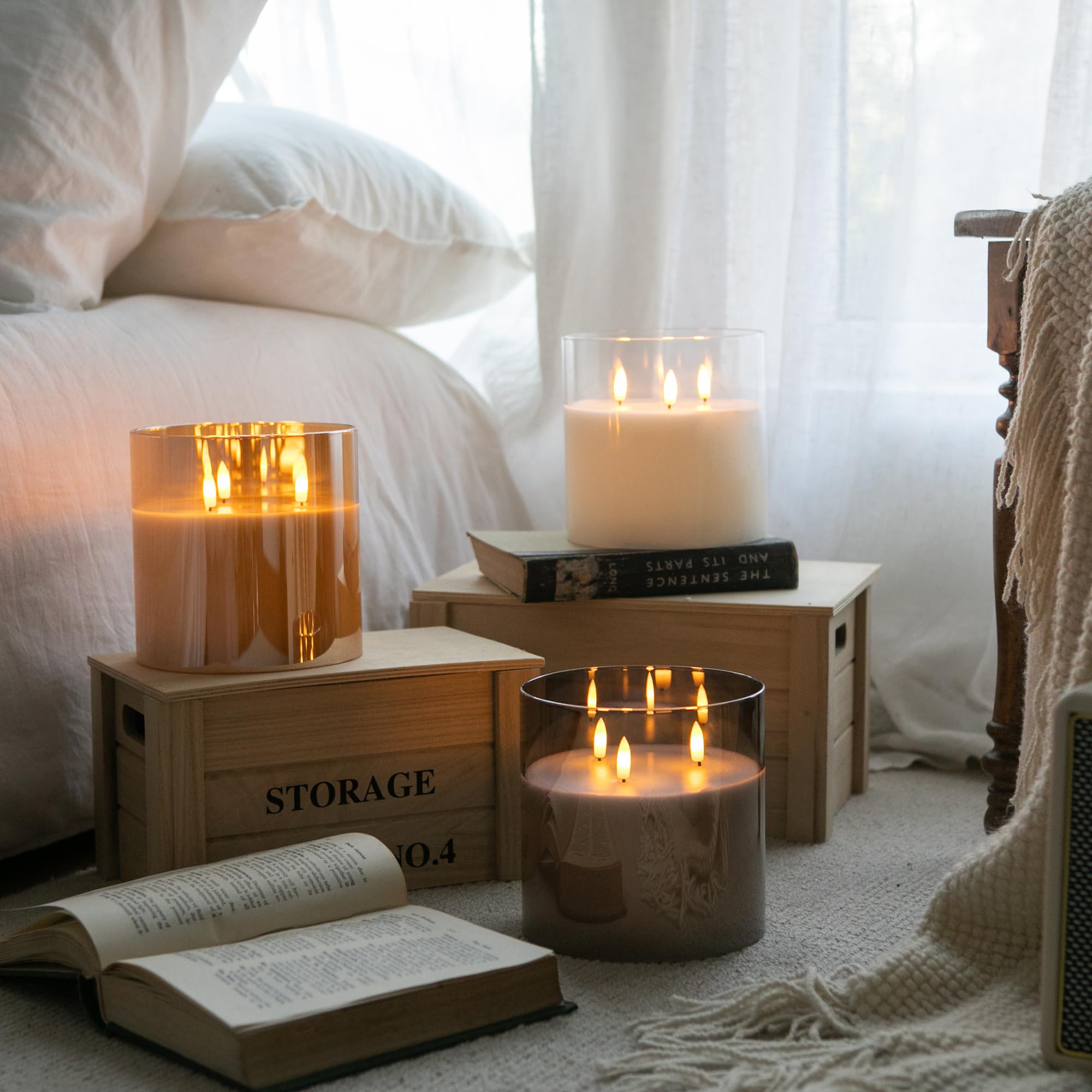 AFINETH flameless candle ships securely in protective packaging