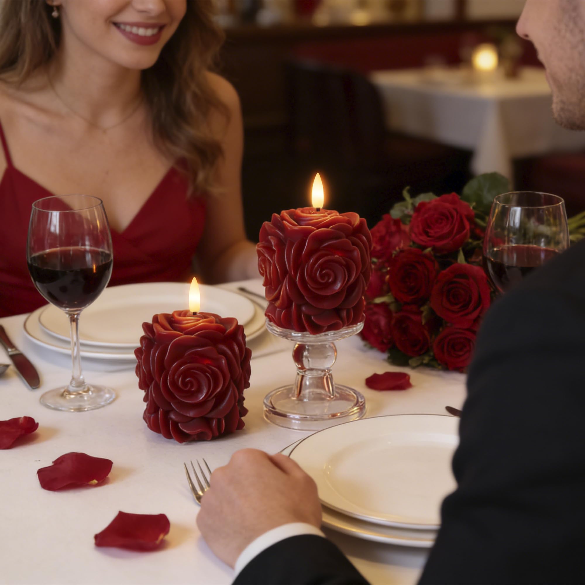 AFINETH flameless candles are safe with no flame or smoke