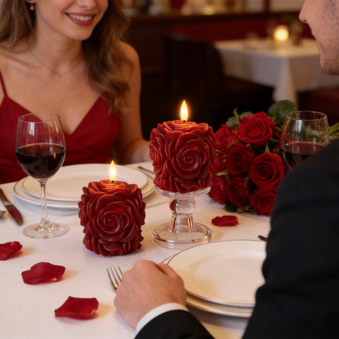 AFINETH flameless candles are safe with no flame or smoke
