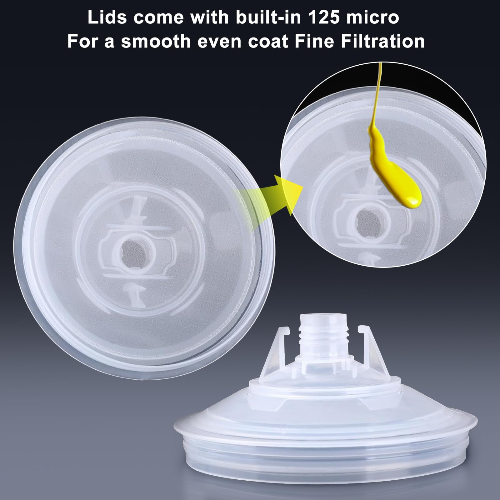 Aflybltol 55 cups with lids in a pack for continuous coatings.