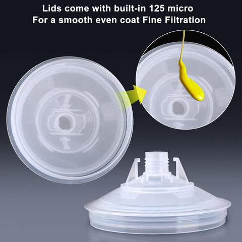 Aflybltol 55 cups with lids in a pack for continuous coatings.