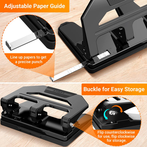 AFMAT large chip tray captures waste for easy emptying between punches