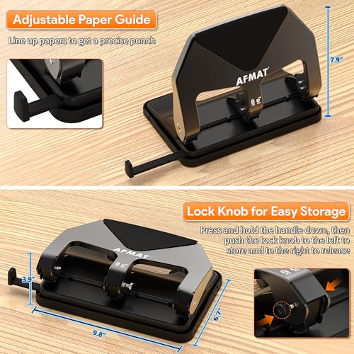 AFMAT HP20 punches up to 50 sheets for high-volume punching.
