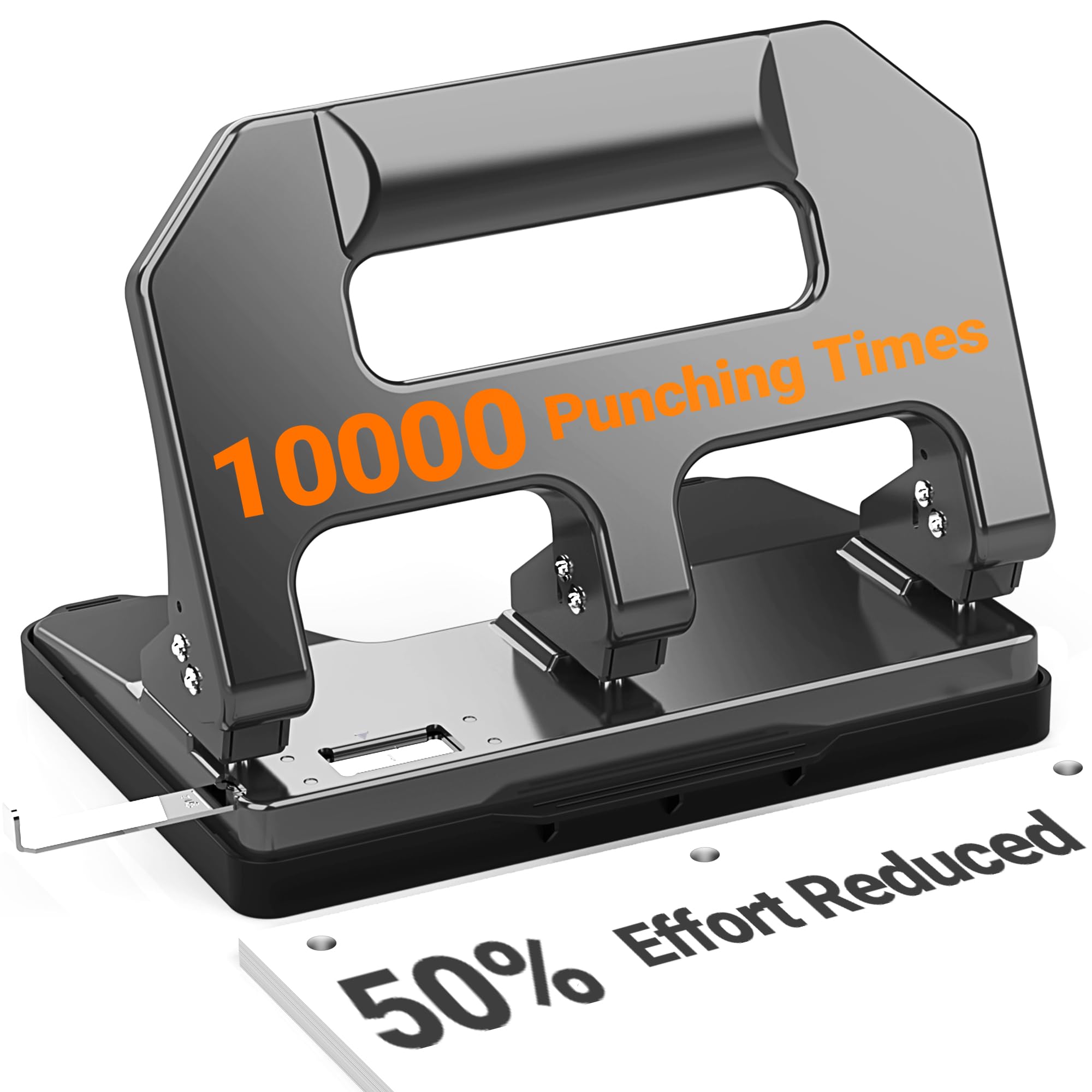 AFMAT HPX1 heavy-duty 3-hole punch front view, built for durable daily use
