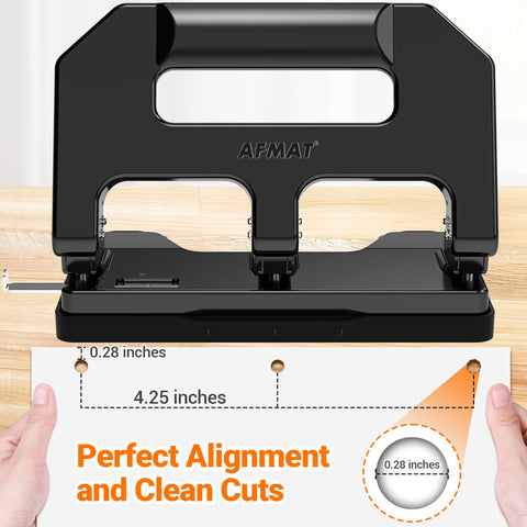 AFMAT HPX1 large chip tray minimizes interruptions during punching.
