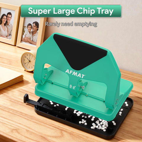 AFMAT HP20 with large chip tray, demonstrating easy emptying