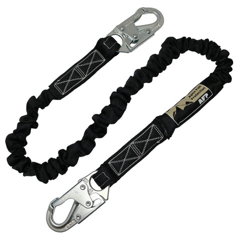 AFP 6ft single-leg lanyard with shock absorber for safer work positioning