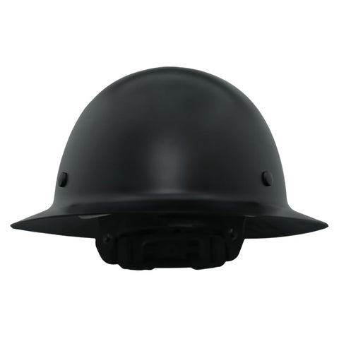 AFP Fiber Full Brim Hard Hat with 6-point suspension for glove-friendly adjustments.