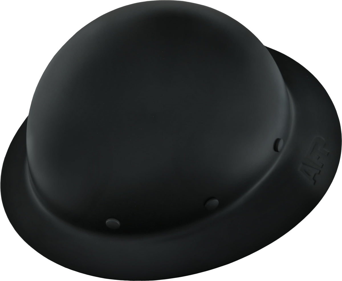 AFP Fiber Full Brim Hard Hat front view with lightweight Kevlar protection for job sites.
