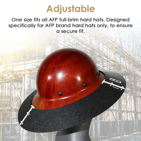 AFP lightweight visor design weighs under one ounce for comfort.