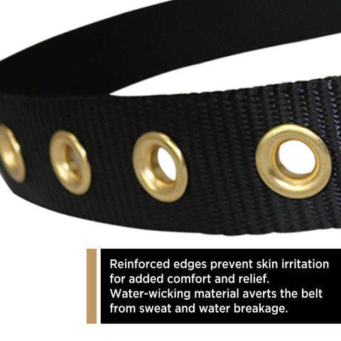 AFP Tongue Buckle Body Belt water-wicking fabric at belt edge