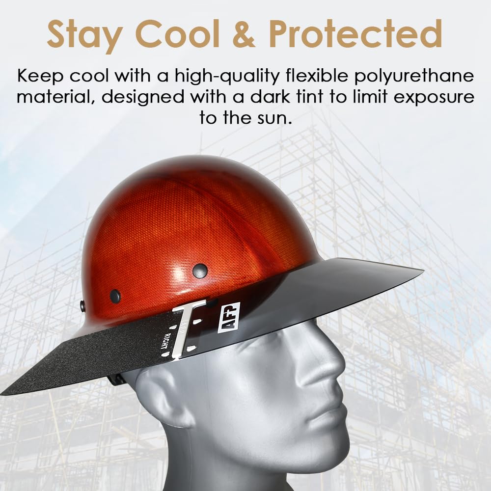 AFP visor packaging with peel-off protective layer prevents scratches.