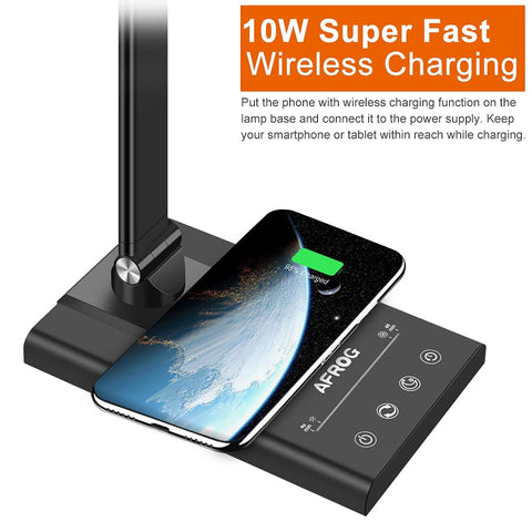 AFROG 5th Gen desk lamp delivering 1800Lux brightness for clear visibility.