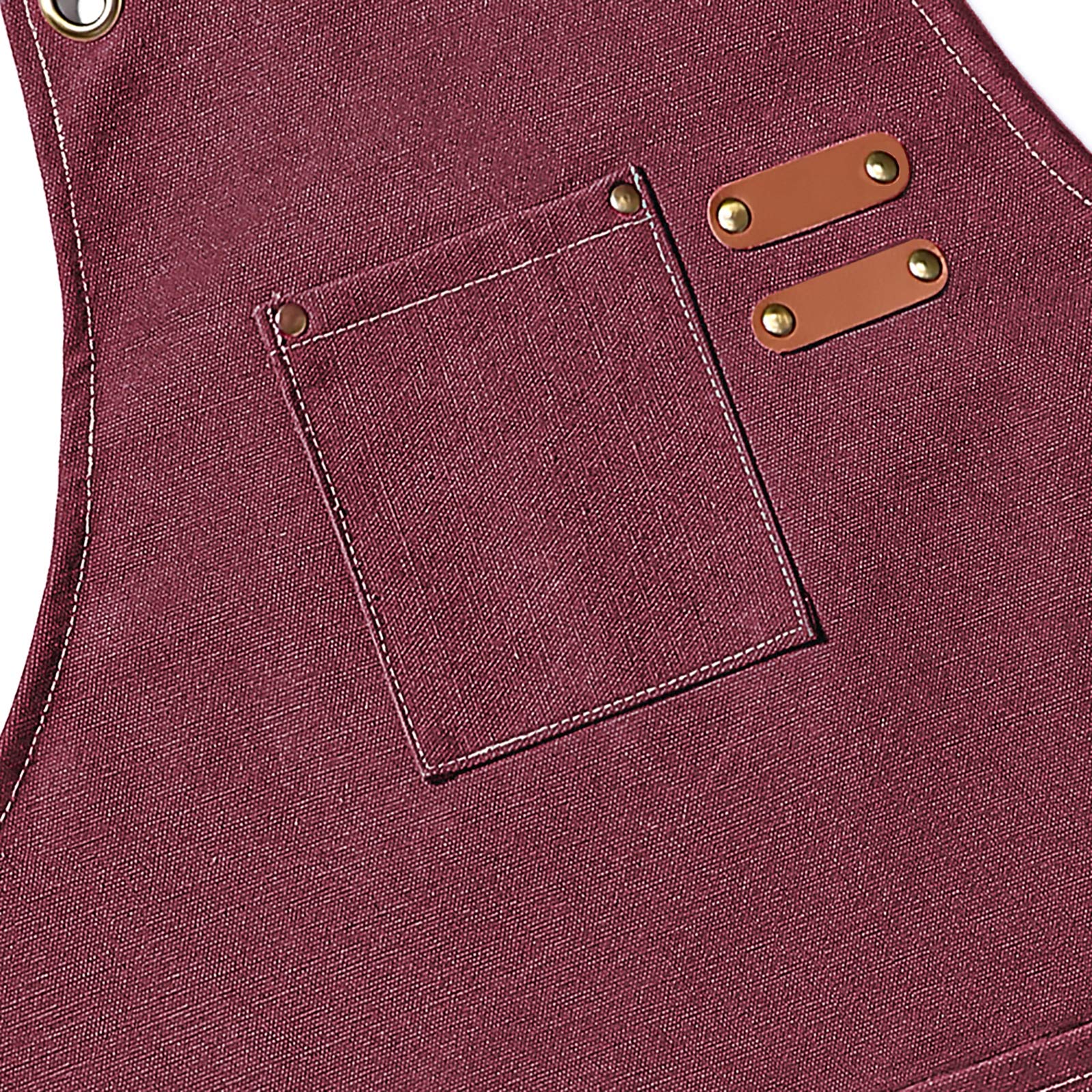 AFUN chef apron canvas texture close up highlighting sturdy material