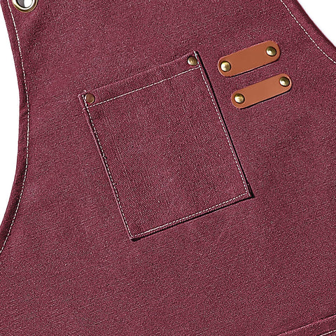 AFUN chef apron canvas texture close up highlighting sturdy material