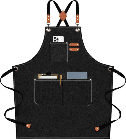 AFUN Chef Apron full view with broad coverage for cooking and crafts