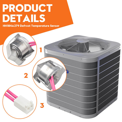 AFYOCRL HH18HA279 defrost sensor in heat pump precise sensing 2% accuracy.