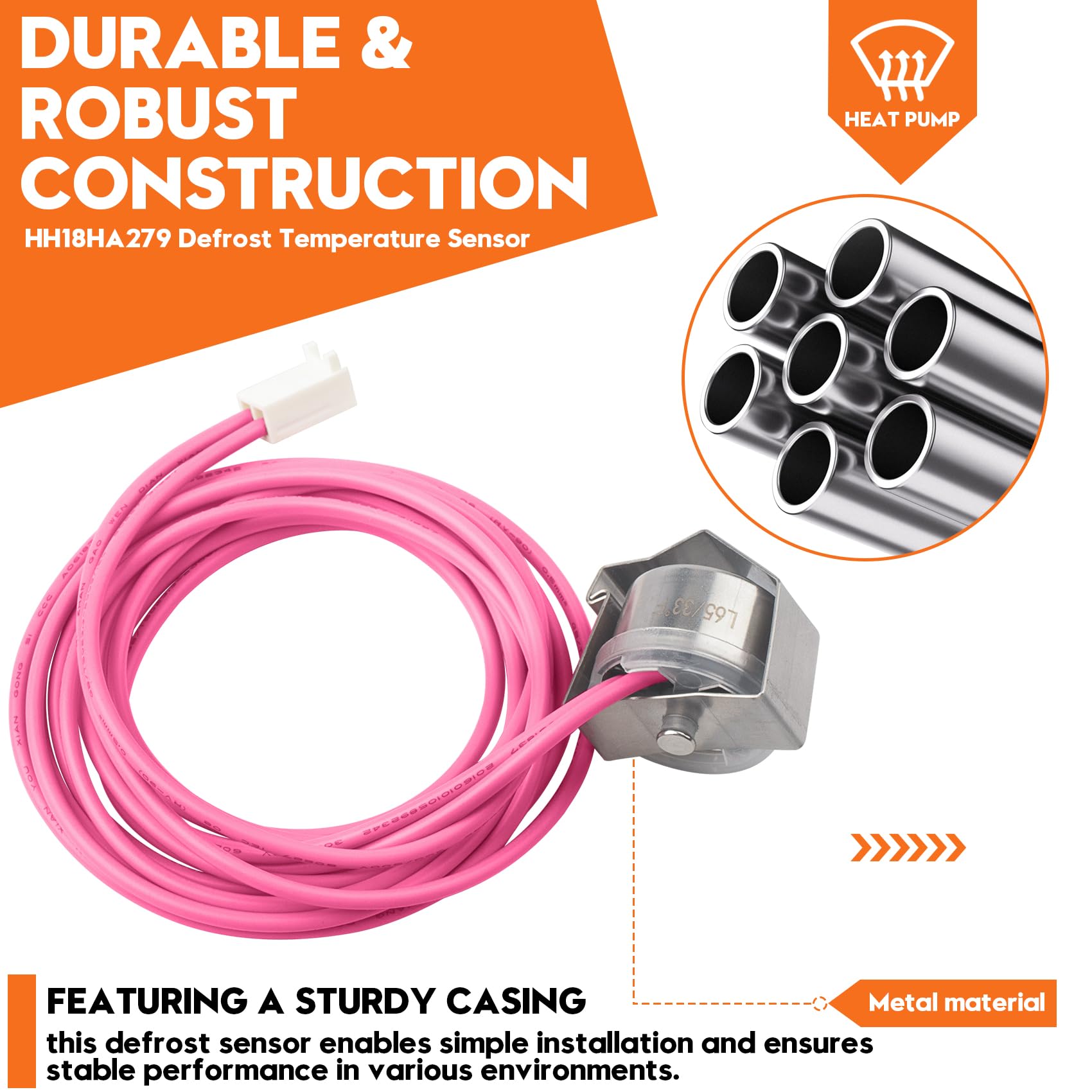 AFYOCRL HH18HA279 defrost sensor installation ready supports 50VT replacements.