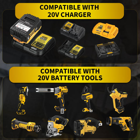 Ageabe battery on charger compatibility with DCB-series.