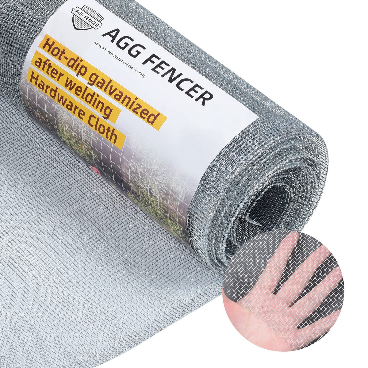 AggFencer hardware cloth roll with welded mesh for durable fencing
