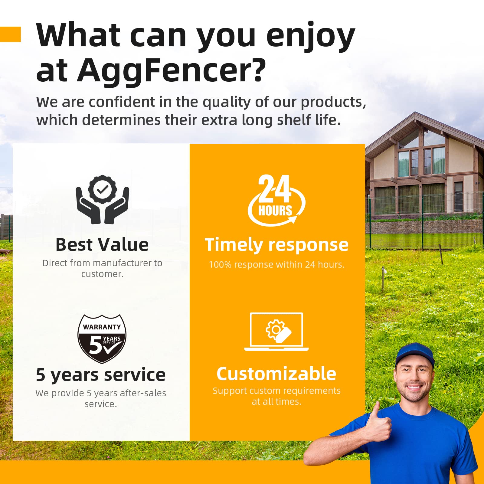 AggFencer outdoor gutter guard mesh on a curbside eave