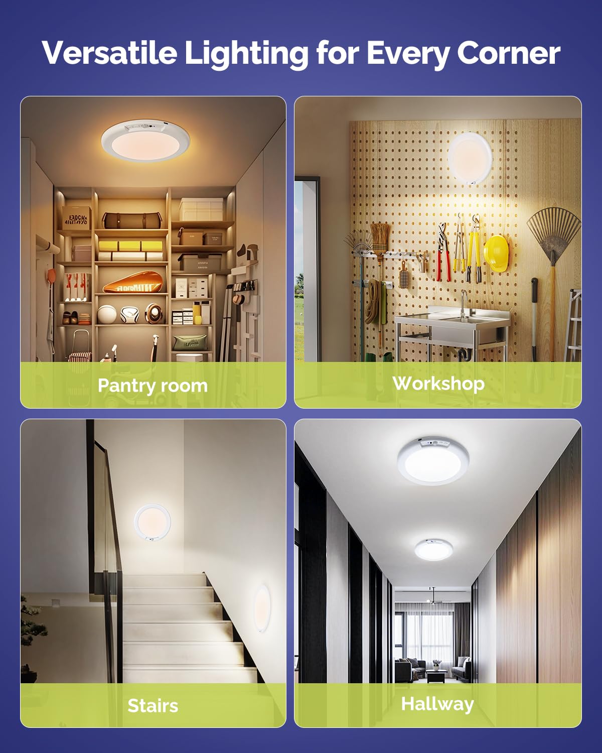 Aggforbl dimmable shower and closet light for ambient tasks.