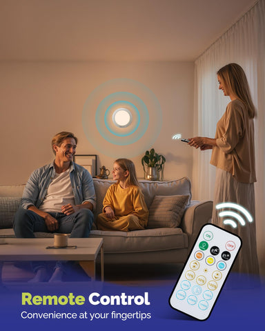 Aggforbl dimming and timer features for flexible brightness and auto-off.