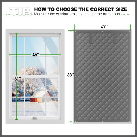 AGHITG draft-block insulation panel demonstrating cold air barrier at the window.