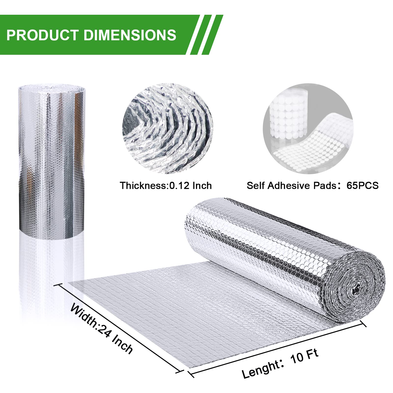AGHITG Easy-cut insulation sheet adapts to any window for quick coverage.
