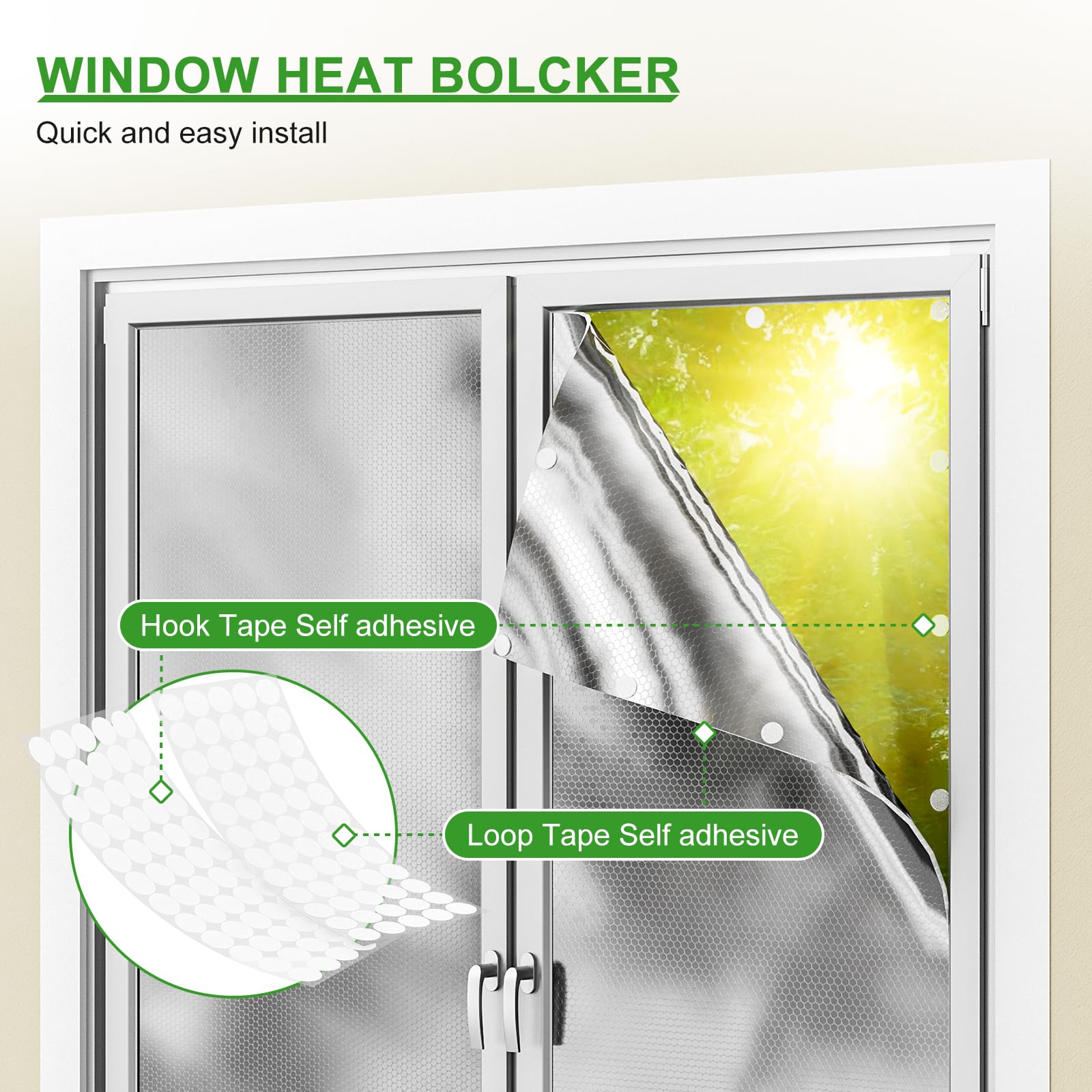 AGHITG RV window insulation kit for keeping interior cooler on trips.