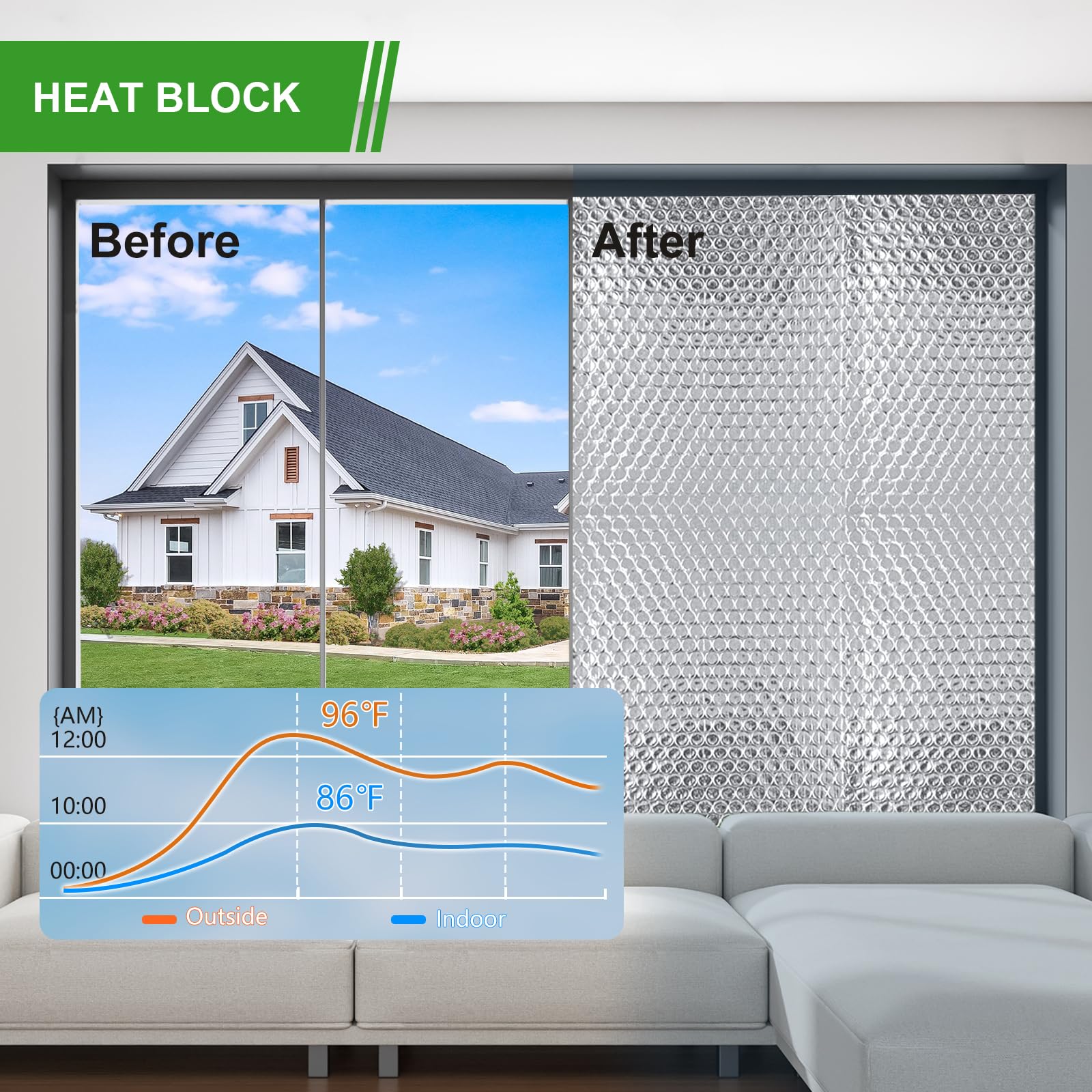Winter window with AGHITG insulation helping warmth retention