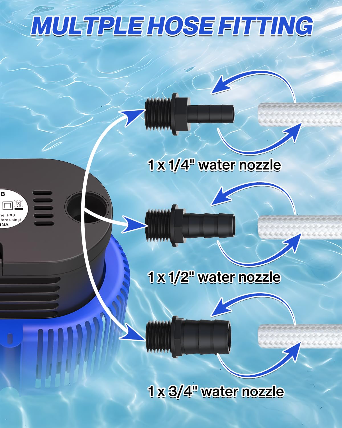 AgiiMan 16ft drainage hose supports versatile pool drainage setups.