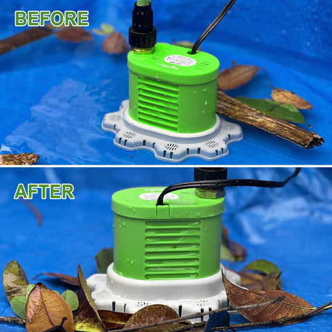 AgiiMan portable submersible pump is lightweight and easy to store after use.