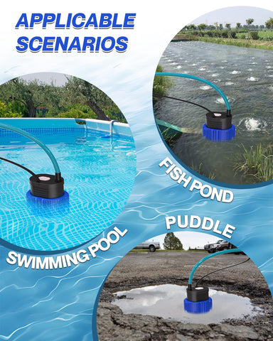 AgiiMan 25ft power cord keeps outlets away from water.