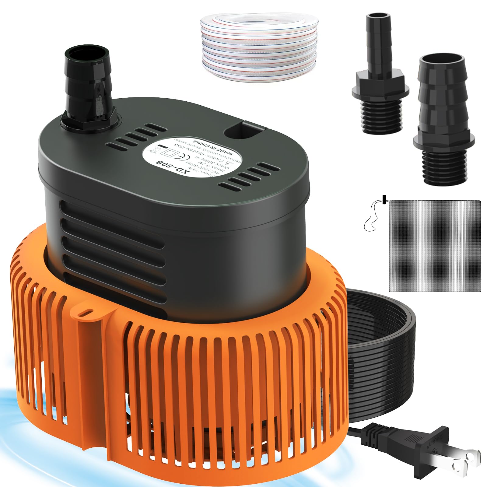 AgiiMan pool cover pump for above-ground use with a rugged ABS shell.