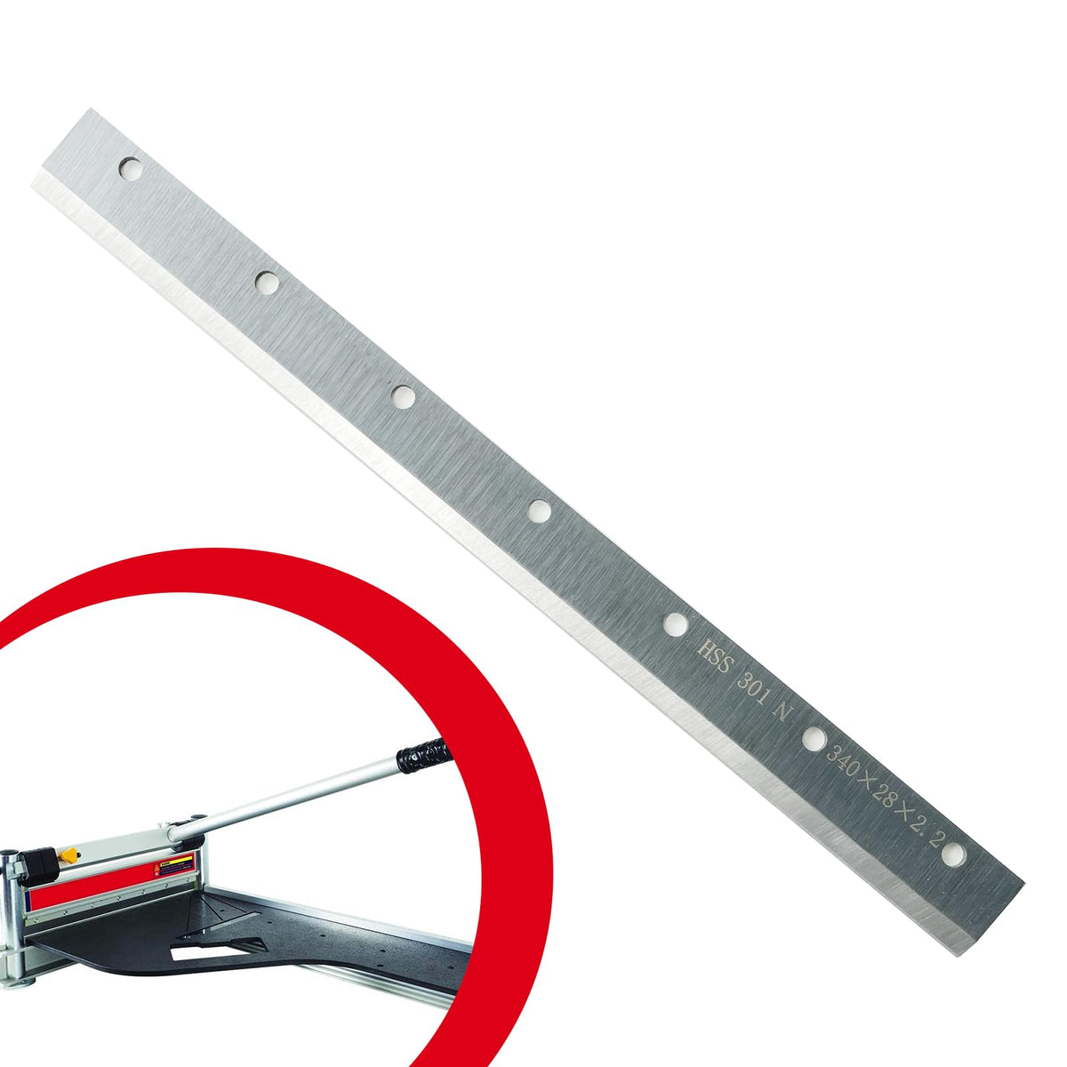AGILLE 13-inch blade closeup showing a sharp edge for precise laminate cuts.