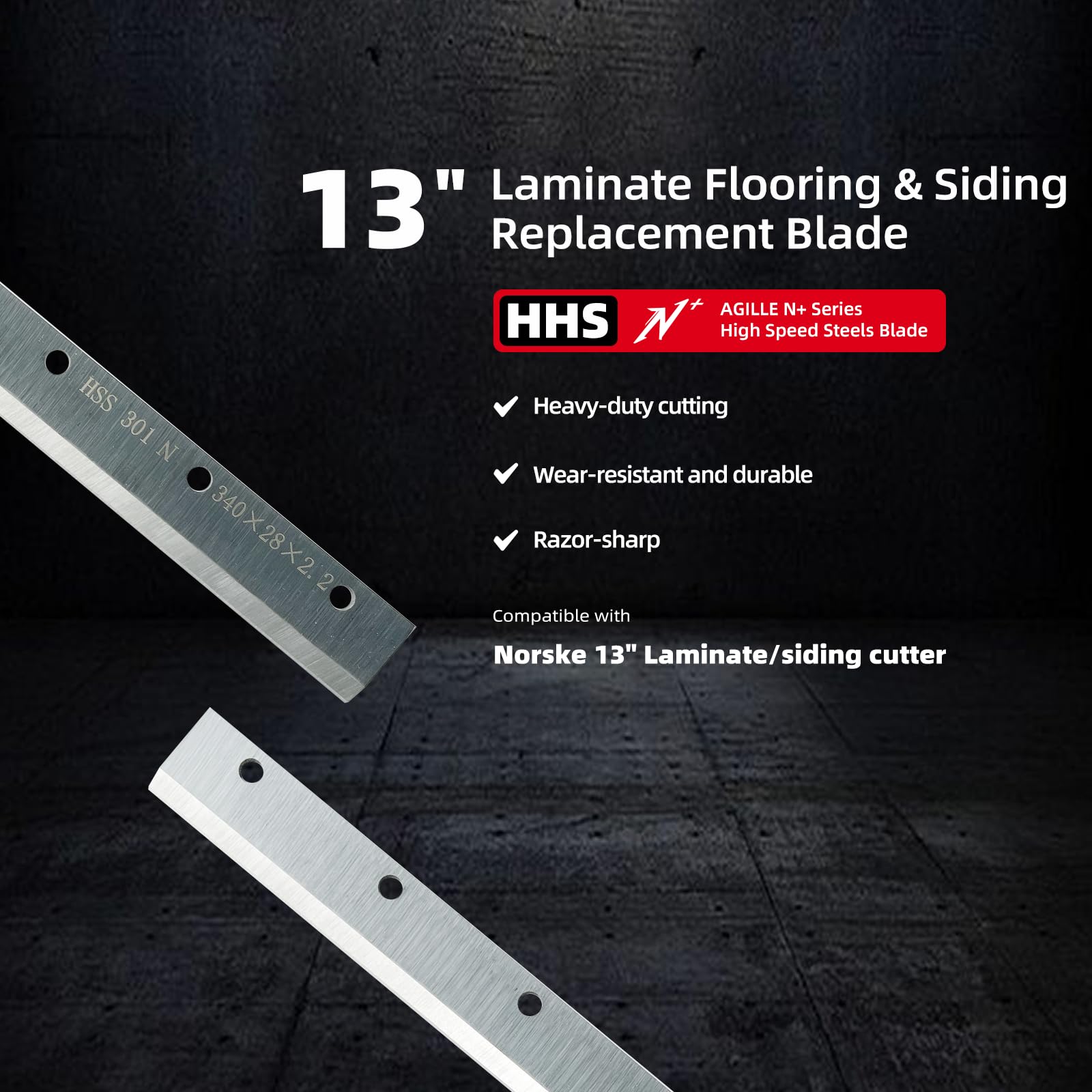 AGILLE N-series high-speed steel blade in action delivering durable cuts.