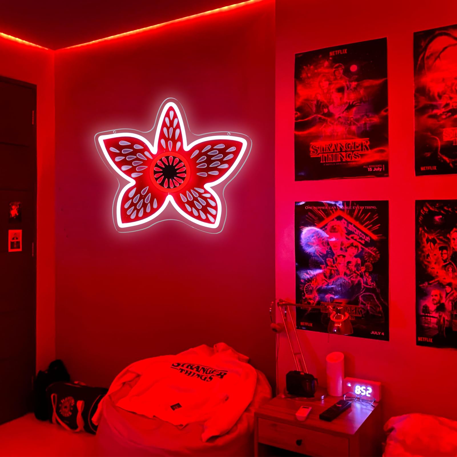 AGJKSGH USB-powered neon sign ideal for bedroom or game room lighting.
